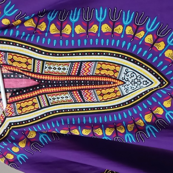 Big Mama Dashiki Top w Front Pockets - Picture 5 of 6